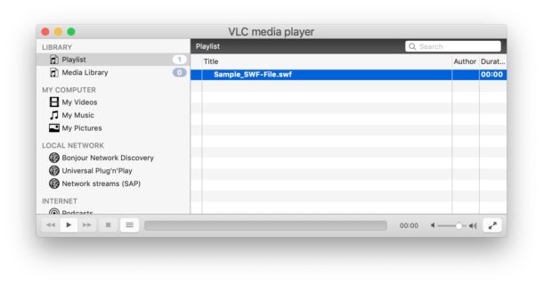  Riproduzione di file SWF su Mac con VLC "width =" 610 "height =" 320 "class =" aligncenter size-large wp-image-93025 "/> </noscript></p>
<p>VLC è una grande app in generale per la visualizzazione di file multimediali di tutti i tipi di formati, che vanno da FLAC a video MKV, inoltre può riprodurre facilmente più video in una cartella con playlist e fare molto di più. È un utile visualizzatore di contenuti multimediali e un’utilità da avere sul Mac, anche se non ne hai mai bisogno per visualizzare un file SWF.</p>
<p><!-- Quick Adsense WordPress Plugin: http://quickadsense.com/ --></p>
<h3>Come visualizzare e riprodurre file SWF su Mac con browser Web</h3>
<p>Se hai già installato il plug-in Flash Player o non ti dispiace installare e abilitare il plug-in Adobe Flash in un browser Web (che non è privo di rischi), puoi visualizzare i file SWF in qualsiasi momento trascinando e rilasciare il file SWF nel browser Web con un lettore SWF.</p>
<p>Ad esempio, Google Chrome, Opera o Firefox possono riprodurre file SWF se hanno installato il plug-in Adobe Flash. Non è consigliabile installare Flash in Safari su Mac.</p>
<p>La maggior parte dei browser Web moderni non avrà più Flash Player installato per impostazione predefinita o sta deprecando il plug-in a causa di prestazioni o altri motivi. Molti browser Web meno recenti hanno ancora Flash Player disponibile come opzione oppure integrato e in bundle con il browser. Ad esempio, le versioni precedenti di Chrome avevano un plug-in Flash che poteva essere disattivato o attivato a seconda delle preferenze dell’utente. Se usi Chrome, assicurati di aggiornare Flash Player tramite Google Chrome in modo che esegua sempre la versione più recente del plug-in disponibile.</p>
<p>Per motivi di sicurezza, in genere è una buona idea non installare Flash in generale o disinstallare Flash dal Mac in generale, quindi utilizzarlo solo in modalità sandbox all’interno di un’app browser come Chrome.</p>
<h3>Altri modi per visualizzare e aprire i file SWF su Mac</h3>
<p>Esistono altre opzioni per visualizzare e aprire i file SWF su un Mac:</p>
<p>Se conosci altri modi semplici per visualizzare, aprire e riprodurre file SWF su Mac, condividi con noi nei commenti qui sotto.</p>
<h3 class=